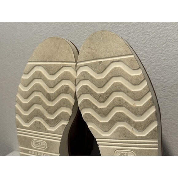 GRENSON ASA Brown Leather Boots Sz 7.5 Derby Lace Up Round Toe XL Extra Light - Picture 13 of 14